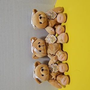 Cherished Teddies Jacki, Sara, Karen Stuffed Collectible Bears By Enesco w/tags